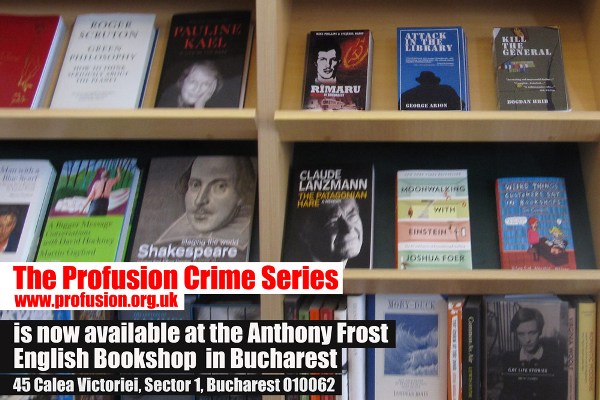 Profusion Crime Books at Anthony Frost English Bookshop Bucharest