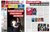 Picture of Ramona Mitrica - Interview in Gazeta de Romania newspaper