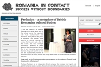 Picture of Ramona Mitrica interviewed by Romania in Contact magazine