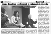 Picture of The Romanian Film Festival 2012 in Diaspora Romaneasca newspaper